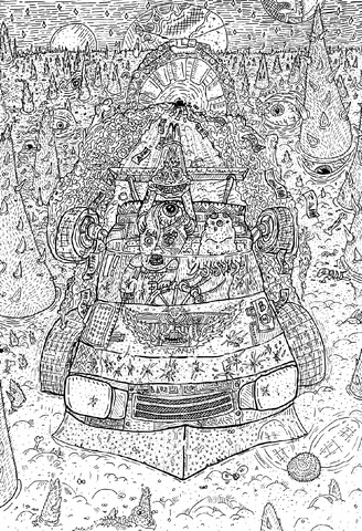 Cosmo Wanderers By Kris Man Coloring Page